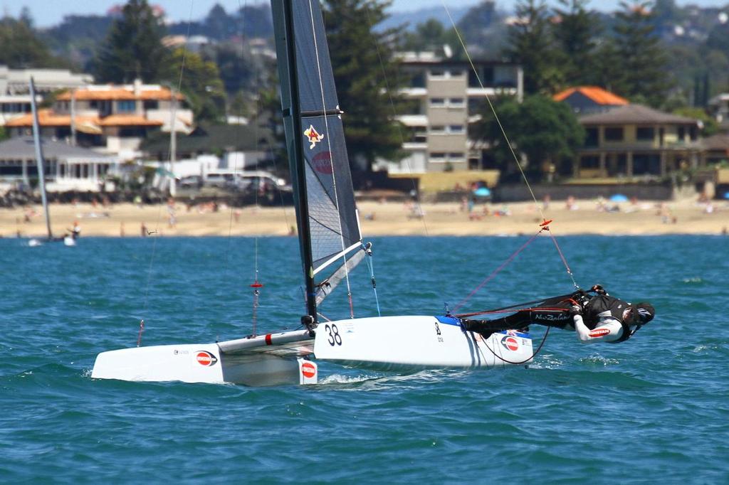 Int. A-Class Catamaran World Championship, Day 5, Takapuna NZ © Richard Gladwell www.photosport.co.nz